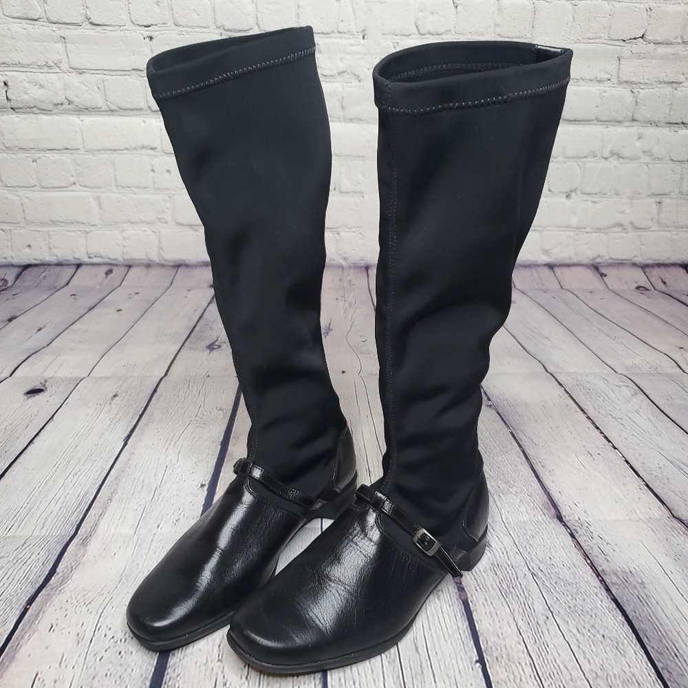 Naot knee high comfort stretch microfiber boots